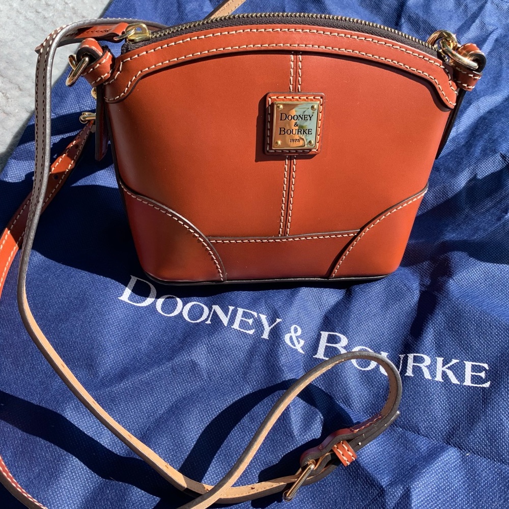 Dooney & Bourke mini domed crossbody purse NWT (2 in stock). Toffee color.